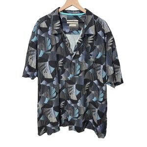 Tommy Bahama Mens 3XL Silk Short Sleeve Button Down Camp Shirt